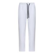 Emporio Armani Vita Byxor med Elastisk Midja White, Herr