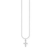 Thomas Sabo Dam Halsband Kedja Kors Pave Scke150308 Gray, Dam