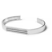 Le Gramme Godron Armband Gray, Dam