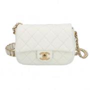 Chanel Vintage Pre-owned Laeder chanel-vskor White, Dam