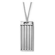 Le Gramme Räfflad Halsband Gray, Unisex