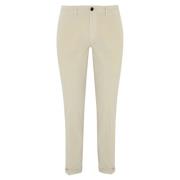 Re-Hash Vita Sammetbyxor Slim Fit White, Herr