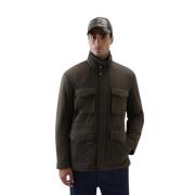 Woolrich Mörkgrön Ripstop Sherpa Field Jacka Green, Herr