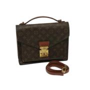 Louis Vuitton Vintage Pre-owned Canvas louis-vuitton-vskor Brown, Dam