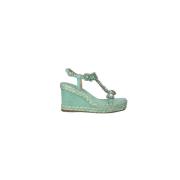 ALMA EN PENA Mockakil sandal med strass Green, Dam