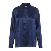 InWear Elegant silkeskjorta Midnight Magic Blue, Dam