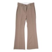 Nine In The Morning Elegant Bootcut Byxa med Wide Leg Brown, Dam