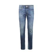 Incotex Blå Division Slim Fit Jeans Blue, Herr