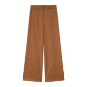 Pinko Ullblandade Slim Fit Byxor Brown, Dam