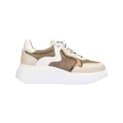 Wonders Stiliga Sneakers för Män och Kvinnor Beige, Dam