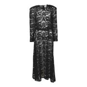 Patou Svart Elegant Klänning Black, Dam