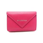 Balenciaga Vintage Pre-owned Laeder plnbcker Pink, Dam