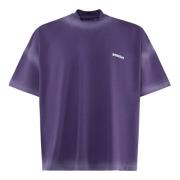 Bonsai Lila hög krage logotyp t-shirt Purple, Herr