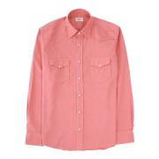 Hartford Västlig Tencel Twill Skjorta Pink, Herr