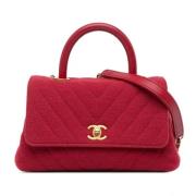 Chanel Vintage Pre-owned Bomull chanel-vskor Red, Dam