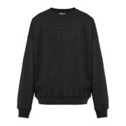 Diesel Sweatshirt S-Mart-Bigoval Black, Herr