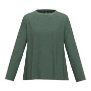 Emme DI Marella Stilren Stickad Topp Green, Dam