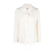 Jil Sander Tryckt Logoskjorta Beige, Dam