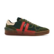 Lanvin Mesh Sneakers med Färgblock Design Green, Herr