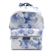 Louis Vuitton Vintage Pre-owned Canvas axelremsvskor Blue, Dam