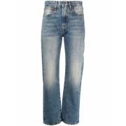 R13 Straight Jeans Blue, Dam