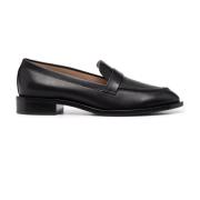 Stuart Weitzman Svarta läderloafers Black, Dam