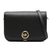 Michael Kors Casual Crossbody Väska i Svart Läder Black, Dam