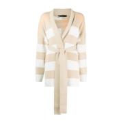 Joseph Beige Kashmir Bomull Casual Cardigan Beige, Dam