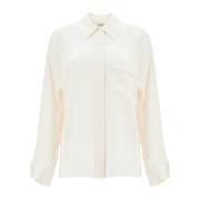 Filippa K Blank fickblus Beige, Dam