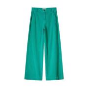 Summum Woman Vida sammetbyxor Green, Dam