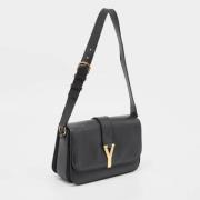 Yves Saint Laurent Vintage Pre-owned Laeder axelremsvskor Black, Dam