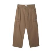 Obey Brun Cargo Baggy Byxor Brown, Herr