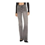 Liu Jo Bomull Merino Elastan Jeans Gray, Dam