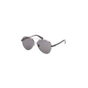 Moncler Aviator Solglasögon Silver Röklins Gray, Unisex