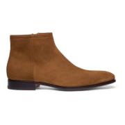 Santoni Herr mocka ankelstövlar Brown, Herr