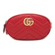 Gucci Vintage Pre-owned Laeder axelremsvskor Red, Dam