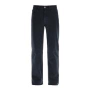 Ermenegildo Zegna Mörk Tvätt Regular Fit Denim Jeans Blue, Herr