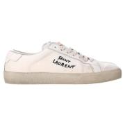 Yves Saint Laurent Vintage Pre-owned Belagd canvas sneakers White, Dam