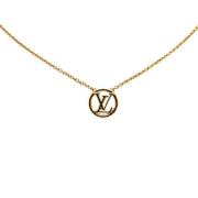 Louis Vuitton Vintage Pre-owned Metall halsband Yellow, Dam