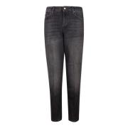 Don The Fuller Svarta jeans med knappar för kvinnor Black, Dam