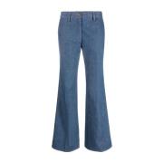 Forte Forte Flared Jeans Blue, Dam