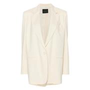 Andamane Multifärgad Oversized Blazer Beige, Dam