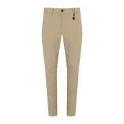 Manuel Ritz Beige Slim Fit Bomullsbyxor Beige, Herr