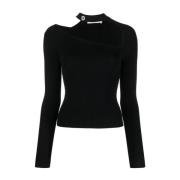 Simkhai Svart Casual Tröja med Mockneck Black, Dam