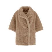 Herno Fuskpäls Dubbelknäppt Jacka Chantilly Beige, Dam