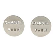 Chanel Vintage Pre-owned Metall rhngen Gray, Dam