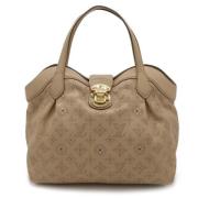 Louis Vuitton Vintage Pre-owned Laeder totevskor Beige, Dam