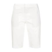 Vince Casual Vit Bomull Elastan Shorts White, Dam