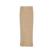 Liu Jo Alpacka Blandning Kjol Beige, Dam