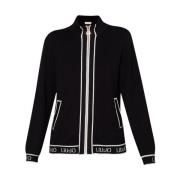 Liu Jo Silkeblandad Cardigan Tröja Black, Dam